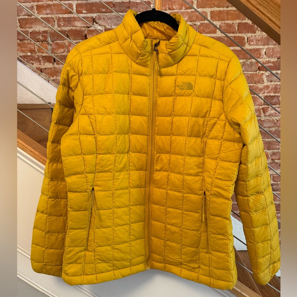 The North Face Mustard Quilted Jacket